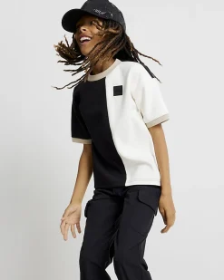 Boys Black Zip Cargo Trousers
