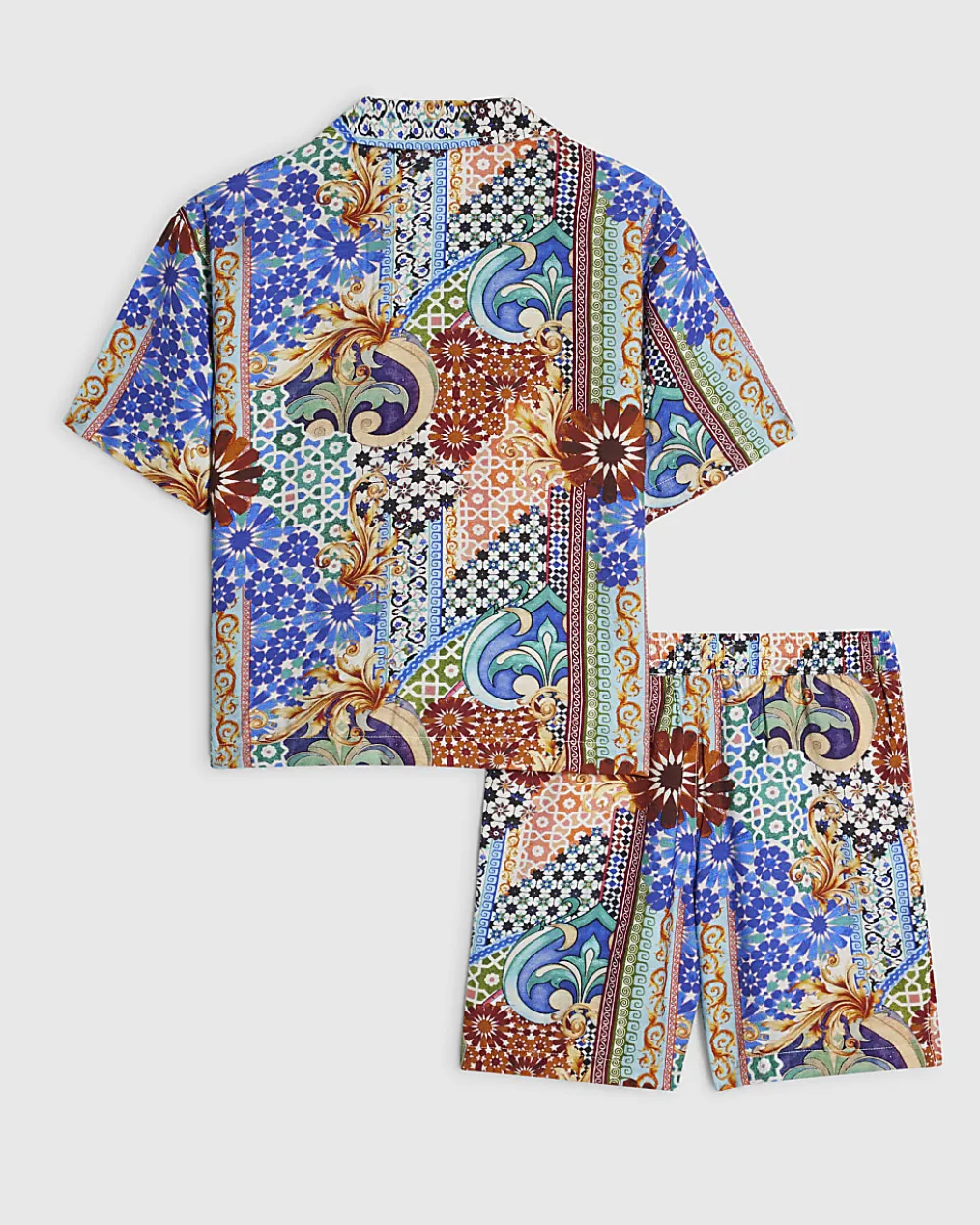 Boys Blue Shirt & Short Set