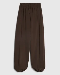 Brown Balloon Leg Trousers
