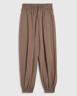 Brown Balloon Leg Trousers