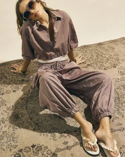 Brown Balloon Leg Trousers