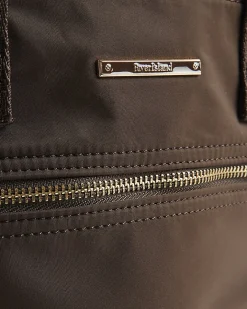 Brown Cabin Size Logo Holdall