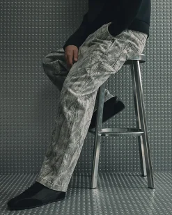 Brown Camouflage Baggy Fit Jeans
