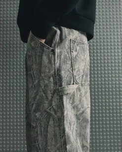 Brown Camouflage Baggy Fit Jeans