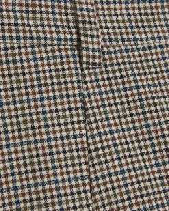 Brown Check Tailored Skort