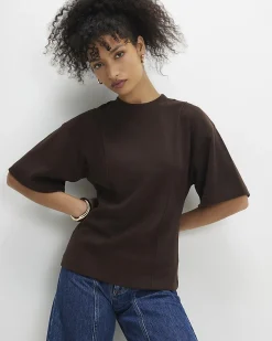 Brown Cosy Short Sleeve T-Shirt