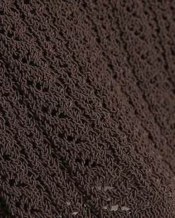 Brown Crochet Knitted Shorts