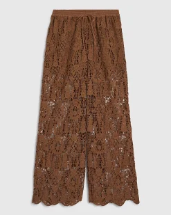 Brown Crochet Trousers