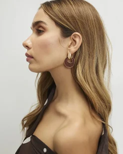 Brown Door Knocker Earrings