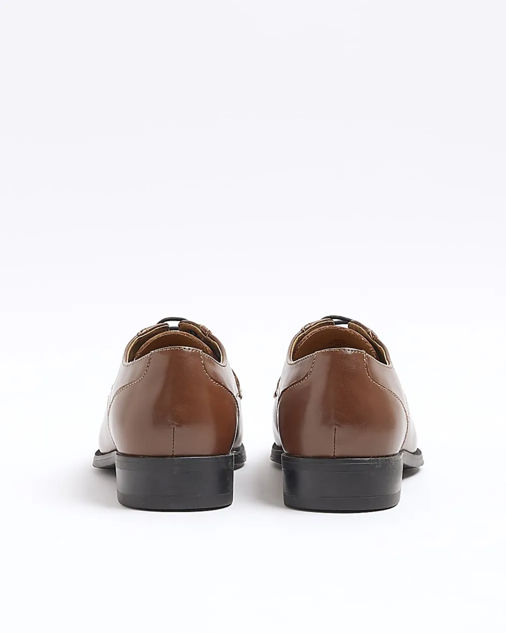 Brown formal derby shoes