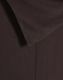 Brown Knitted Cape Jumper