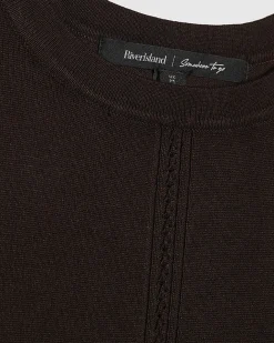 Brown Knitted Vest Top