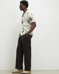 Brown Loose Fit Trousers