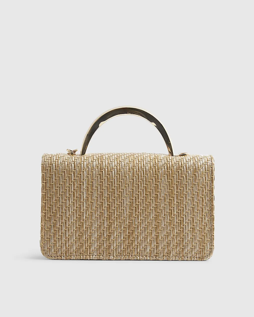 Brown Premium Raffia Crossbody Bag