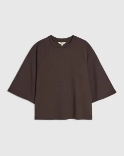 Brown Premium Short Sleeve Raglan Top