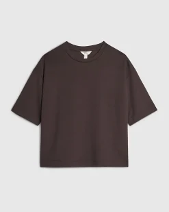 Brown Premium Short Sleeve Boxy T-shirt