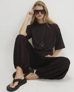 Brown Premium Tuck Side T-Shirt