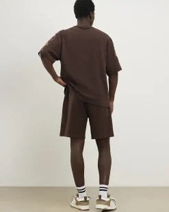 Brown Regular Fit Floral Shorts