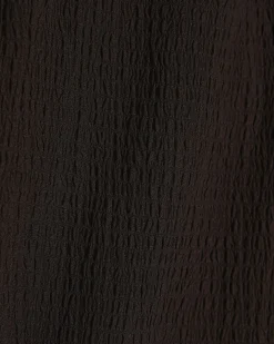 Brown Regular Fit Textured Shorts