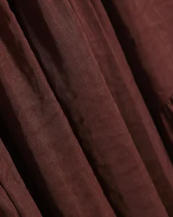Brown Satin Sleeveless Top