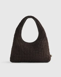 Brown Scrunch Slouch Shoulder Bag