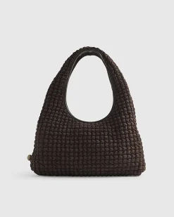 Brown Scrunch Slouch Shoulder Bag