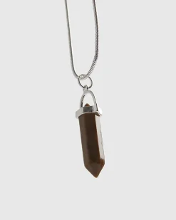 Brown Shard Pendant Necklace