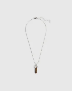 Brown Shard Pendant Necklace