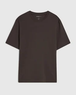 Brown Slim Fit Cotton Lightweight T-Shirt