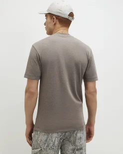 Brown Slim Fit Cotton Lightweight T-Shirt