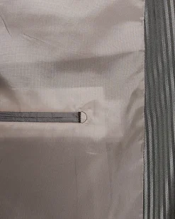 Brown Slim Fit Herringbone Suit Jacket
