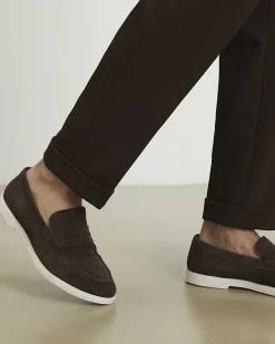 Brown Suede Loafers