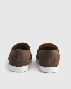 Brown Suede Loafers
