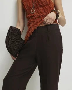 Brown Tailored Culottes