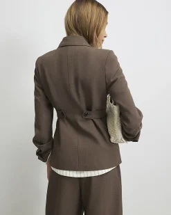 Brown Tailored Shacket