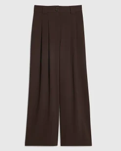 Brown Wide Leg Trousers
