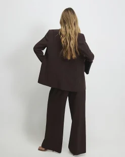 Brown Wide Leg Trousers