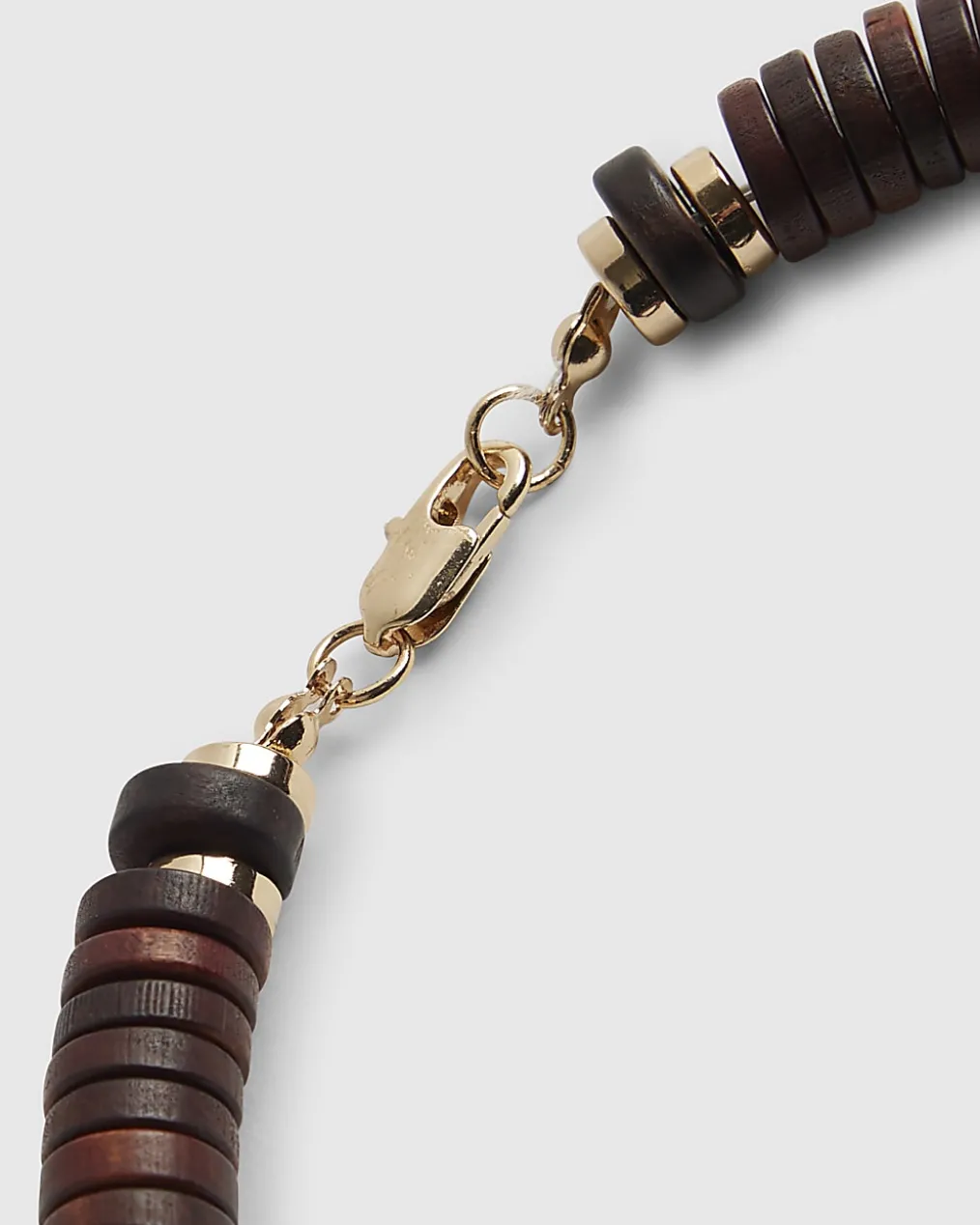 Brown Wooden Beaded Necklace