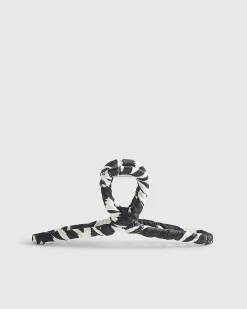 Brown Zebra Print Hair Claw Clip