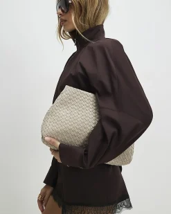 Brown Zip Front Cropped Shacket