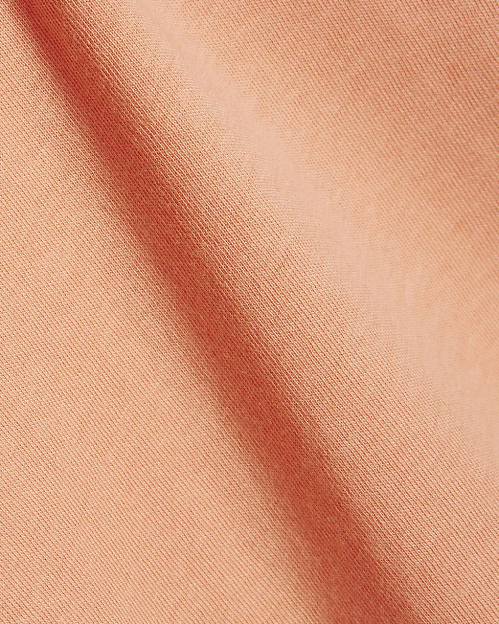 Coral Cotton Grown On Sleeve T-Shirt