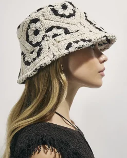 Cream Crochet Bucket Hat