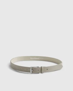 Cream Faux Suede Belt