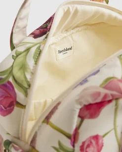 Cream Floral Print Holdall Bag