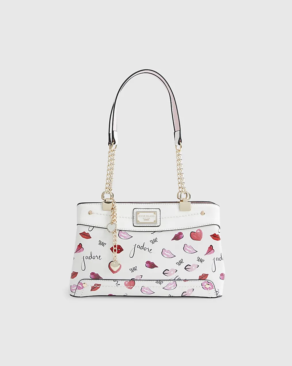 Cream J'adore Chain Handle Shoulder Bag