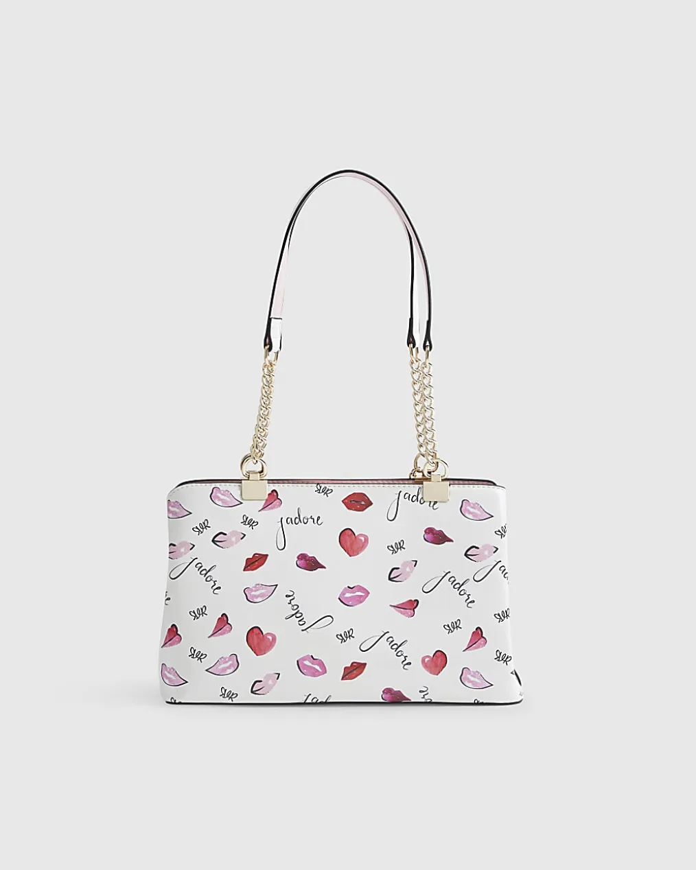 Cream J'adore Chain Handle Shoulder Bag
