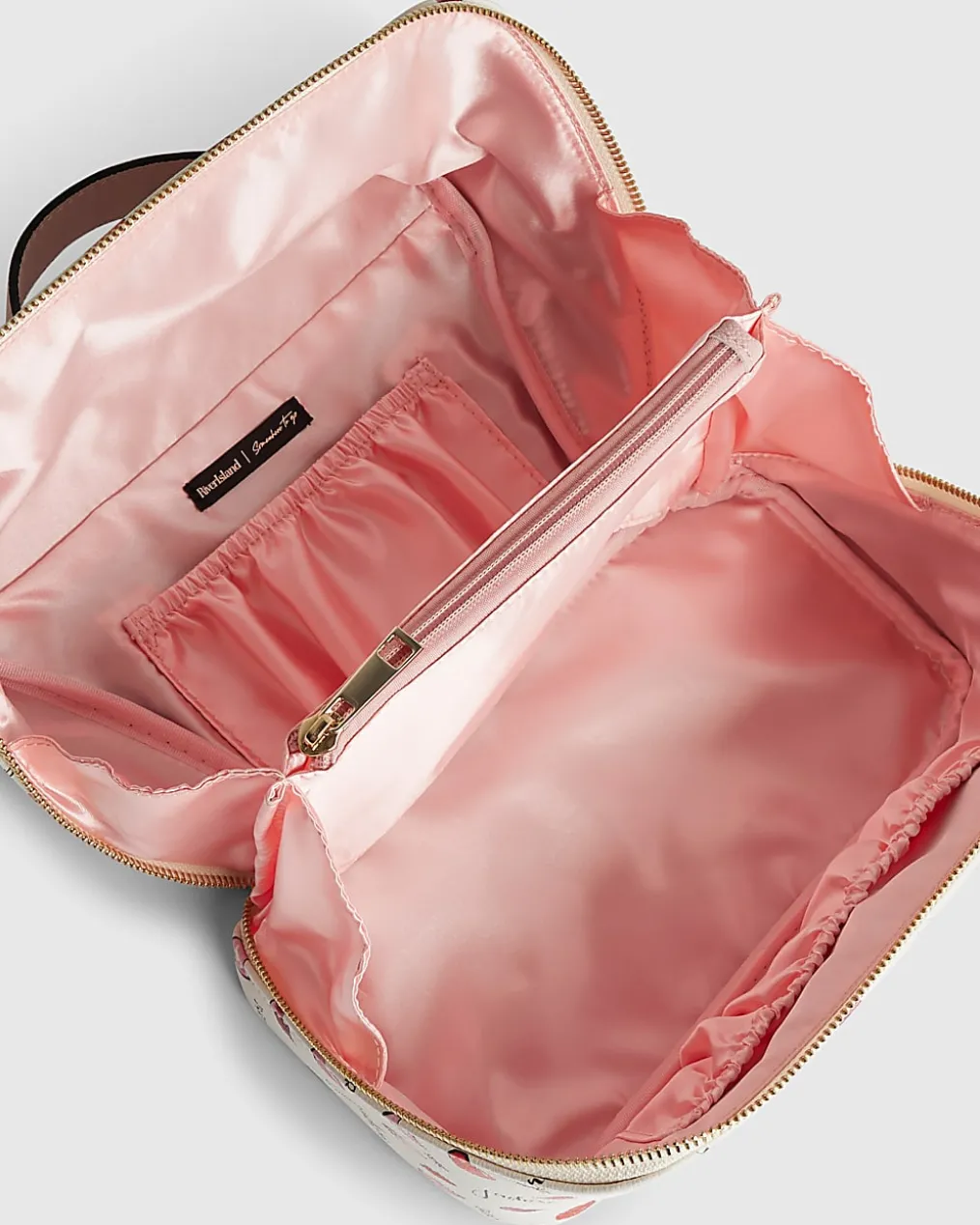 Cream J'adore Makeup Bag