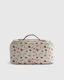 Cream J'adore Makeup Bag