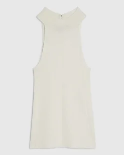 Cream Knitted Halter Neck Top