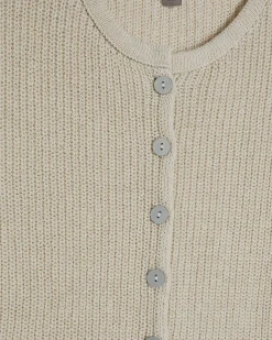 Cream Lace Hem Knitted Top